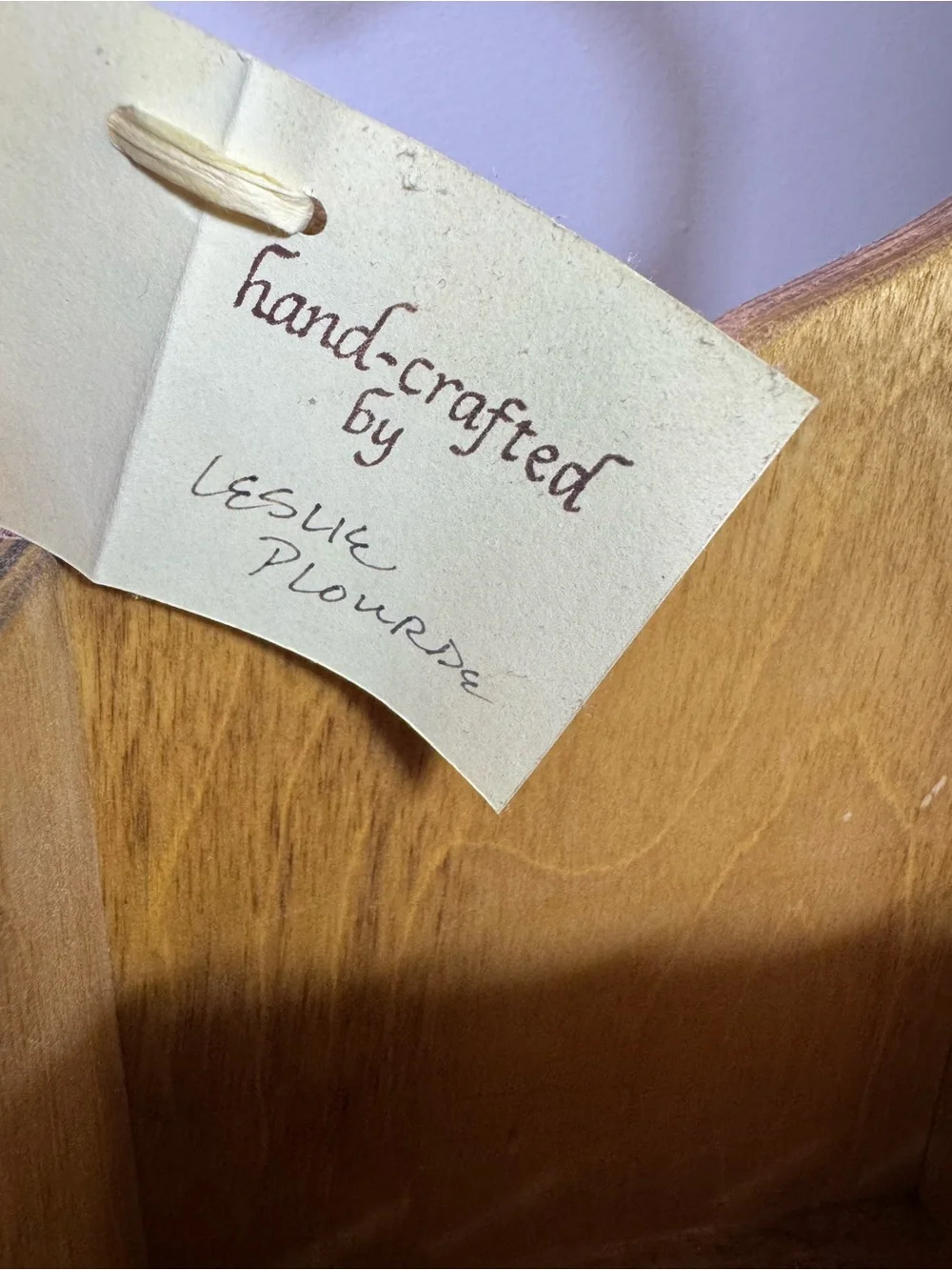 VTG Heart Handle Quilt Maker Caddy Basket w Wood Bottom -CottageCore/GrandmaCore